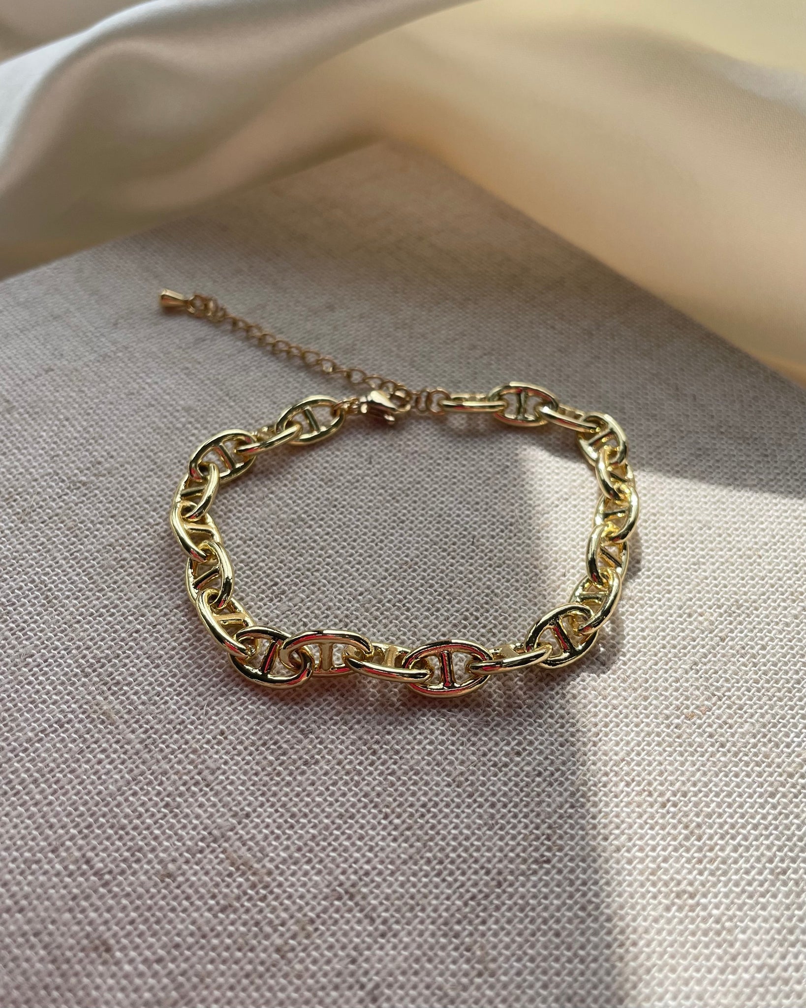 SADIE | gold filled mariner chain bracelet
