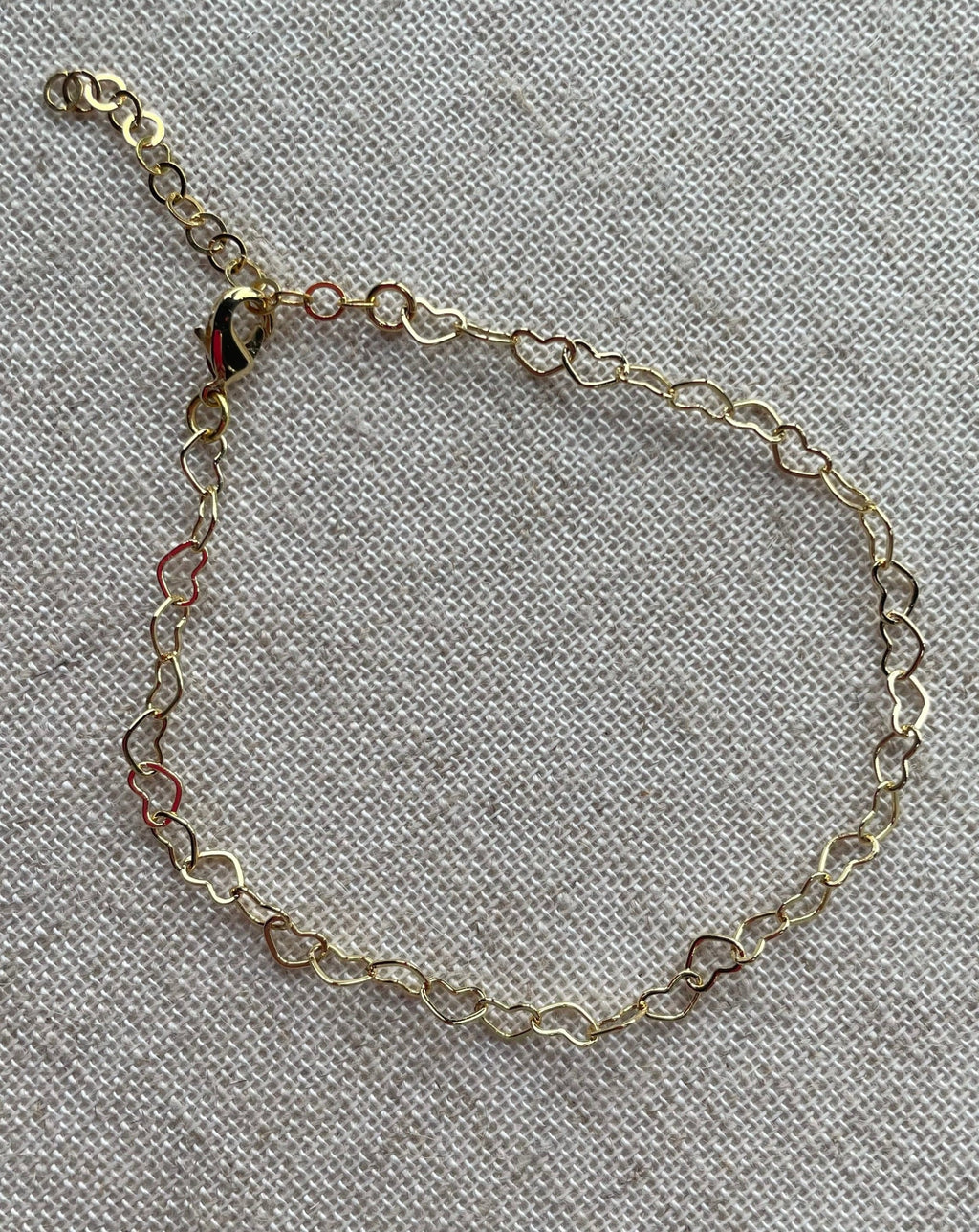 JASMIN | fine gold filled heart bracelet