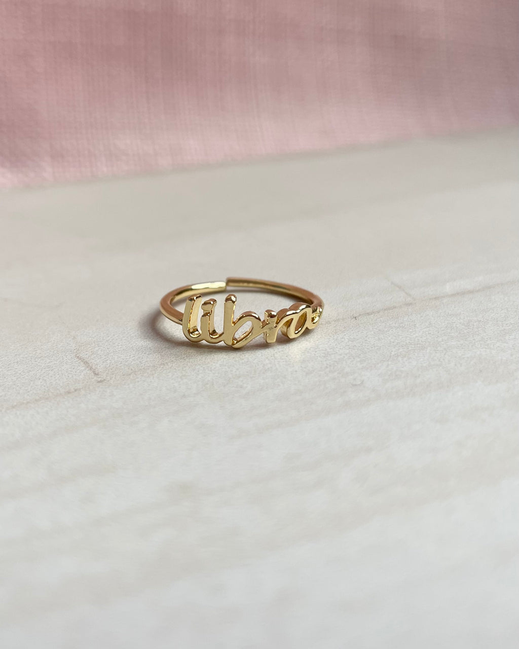 LAILA | fine gold plated zodiac star sign stacking ring