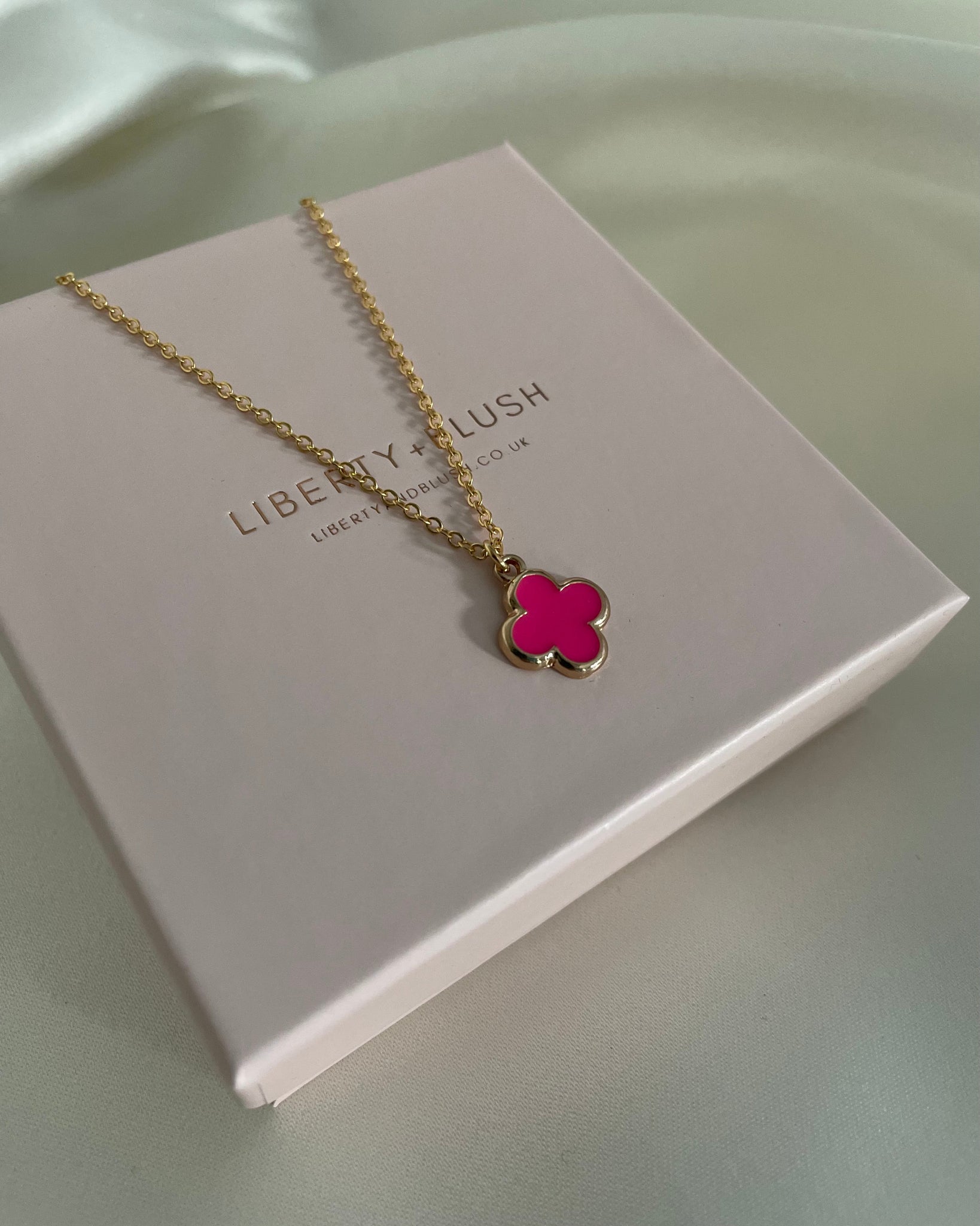 Biba Stone Bead Necklace Hot Pink | Armadillo Jewellery